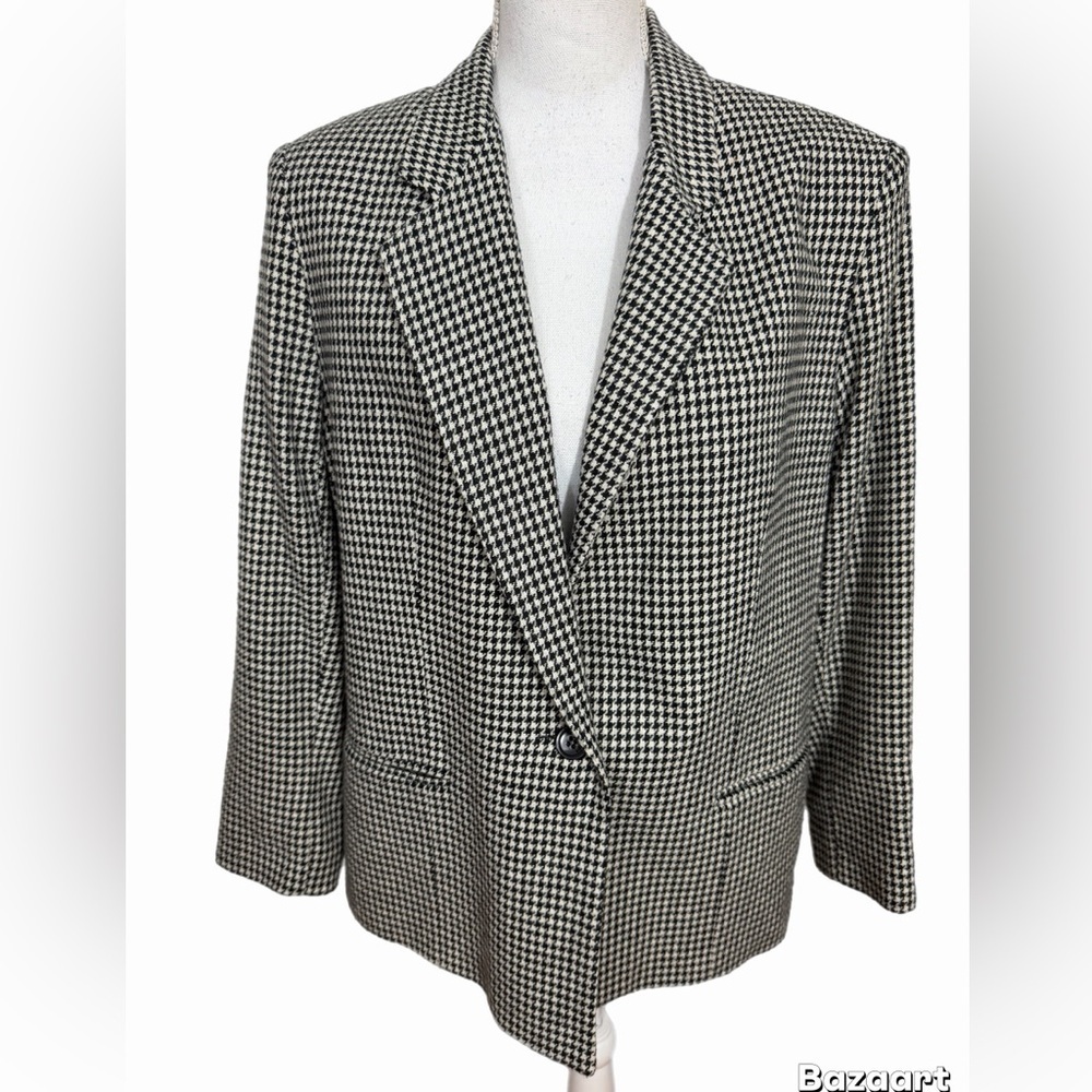 Dumas Women’s Blazer Houndstooth Missing Size Tag See Descrip For Measurement